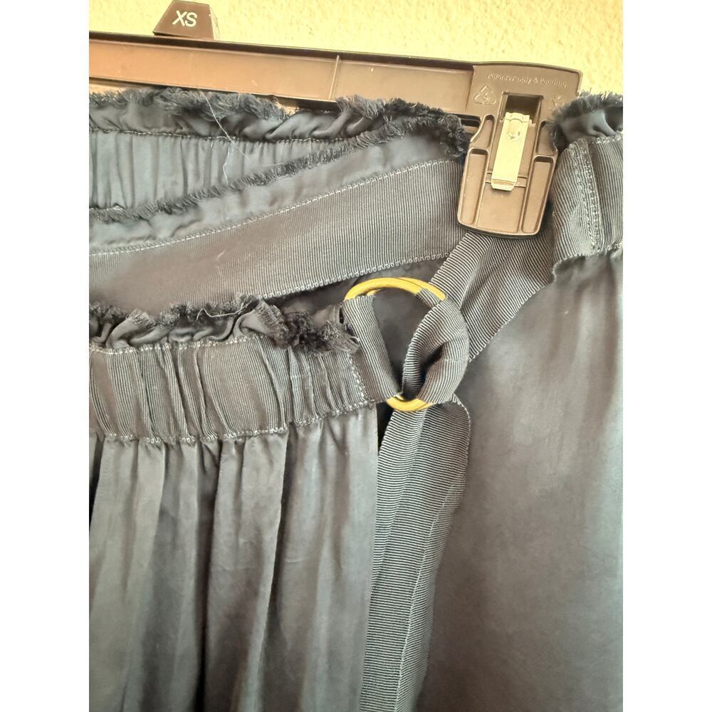 Raquel Allegra Matte Satin Lotus Wrap Skirt - Size 0 - Picture 2 of 6